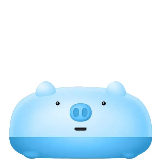 Stampante tascabile a forma di maialino blu, Printer HD Printing Mini con porta USB.