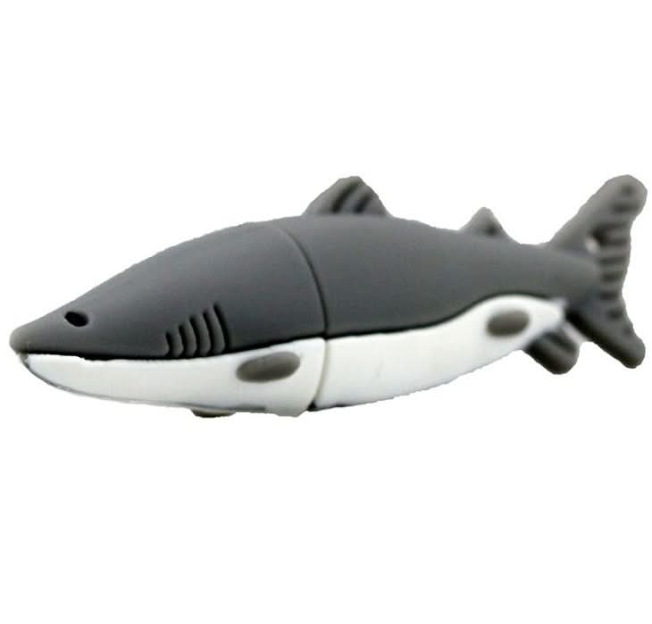Penna USB squalo cartoon in PVC, design marino, USB 2.0