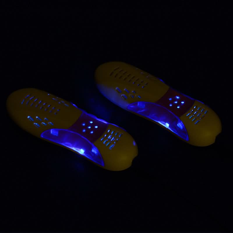 Asciugatore per scarpe multifunzione domestico autunno-inverno, 12 W, 220 V, 17×6×3 cm, due unità LED blu