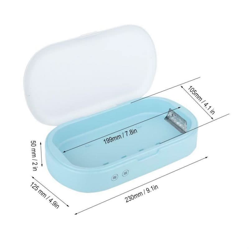 Sterilizzatore UV 5V per telefoni, disinfezione rapida; spegnimento automatico se si apre il coperchio, aromaterapia.
