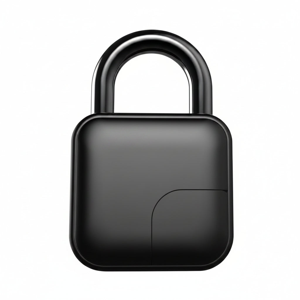 Lucchetto smart impermeabile con impronta L3; registra 10 impronte; uso su borse, porte, armadi e biciclette.