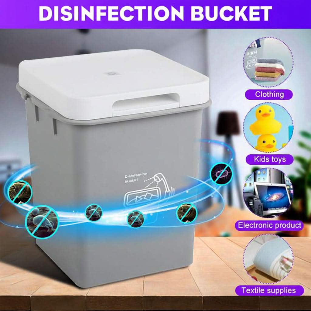Disinfettore UV USB 4L in ABS grigio per maschere, telefoni, portafogli e occhiali