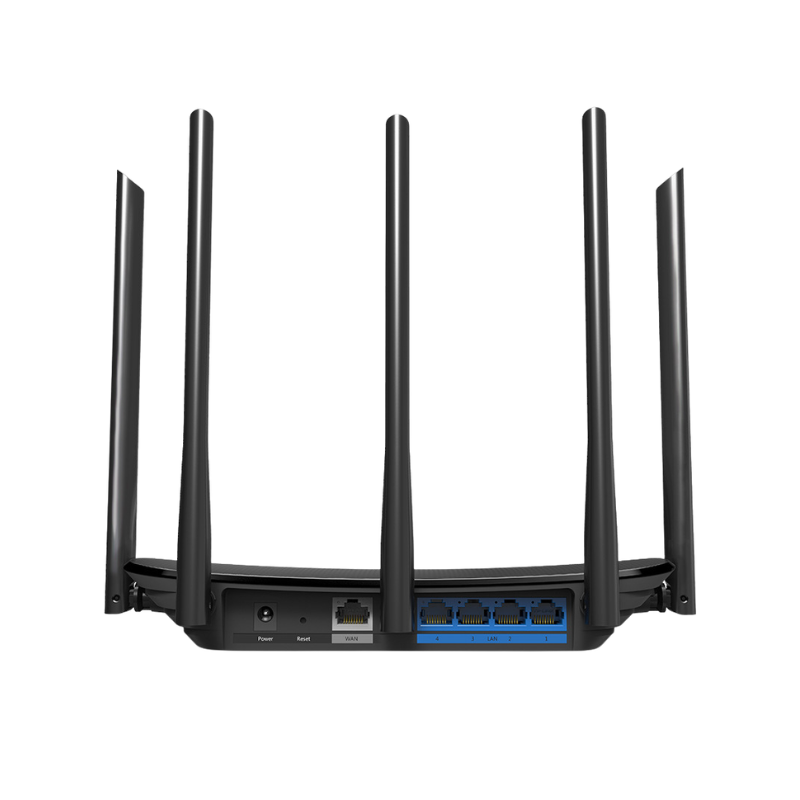 Router wireless dual-band Gigabit per fibra ad alta velocità, 1000 Mbps, VPN supportato, antenne e porte WAN/LAN