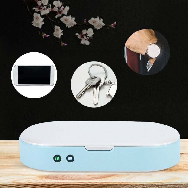 Box sterilizzatore UV 5V a doppio UV per telefoni e gioielli con aromaterapia, spegnimento automatico se si apre.