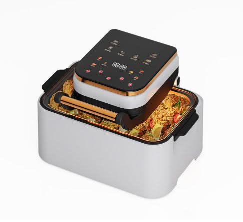 Smart Loop Air Fryer Flip Electric Oven: forno elettrico 3D, capacità 4-5 p., colori bianco/nero/grigio, 1700 W