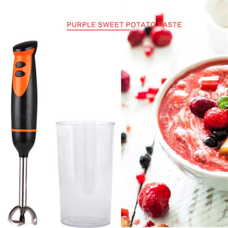Frullatore a immersione Baby Multifunctional Food Machine Mixer Processor, contenitore trasparente e ciotola con bacche