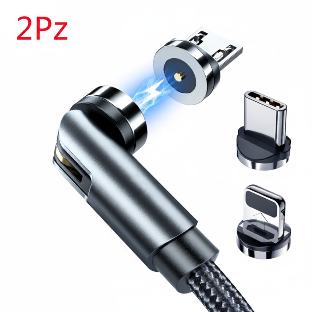 Cavo magnetico Essager USB-C rotazione 360°: ricarica rapida, aggancio magnetico automatico e protezione smartphone