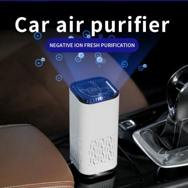 Purificatore d'aria auto portatile a ioni negativi: rimuove formaldeide, polvere, fumo ed odori.