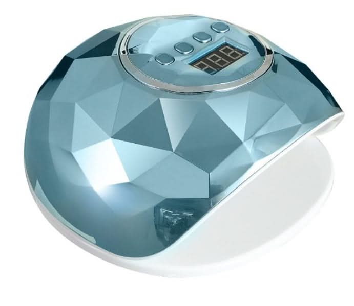 Lampada LED per asciugatura smalti colorati, 86W, 39 LED, ABS, colore multicolore verde-blu, con cavo e manuale