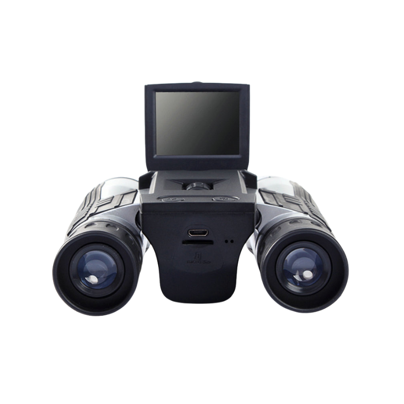 Binocolo digitale HD con fotocamera, ingrandimento 10x, obiettivo 25mm, sensore 300 MP, display 1,5'', batteria Li-ion.