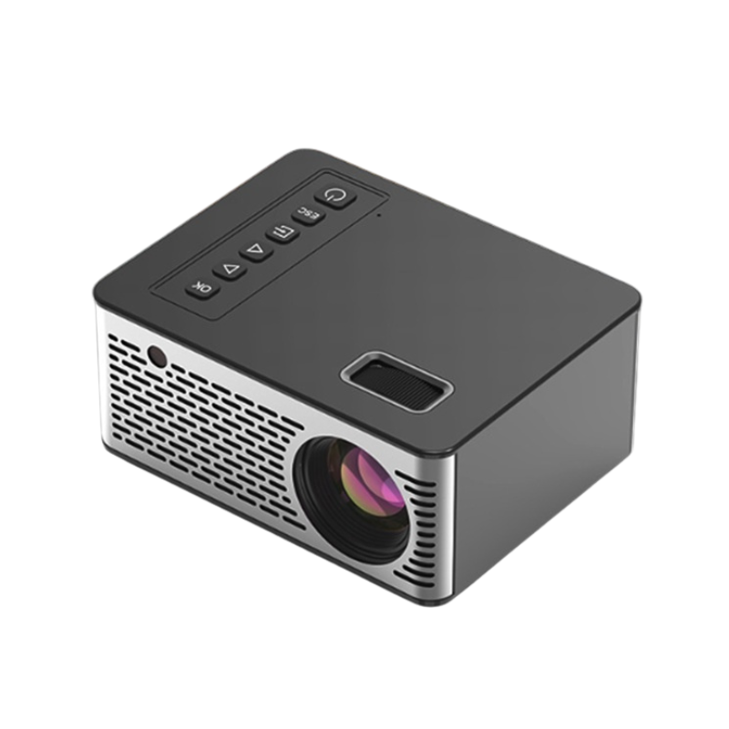 Proiettore USB frontale multimediale, risoluzione 320x240, 20 W, conforme norme europee, USA, UK e Australia.
