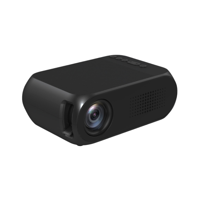 Proiettore domestico mini QVGA portatile, proiezione frontale, LED, risoluzione 320x240, 20-80 pollici.