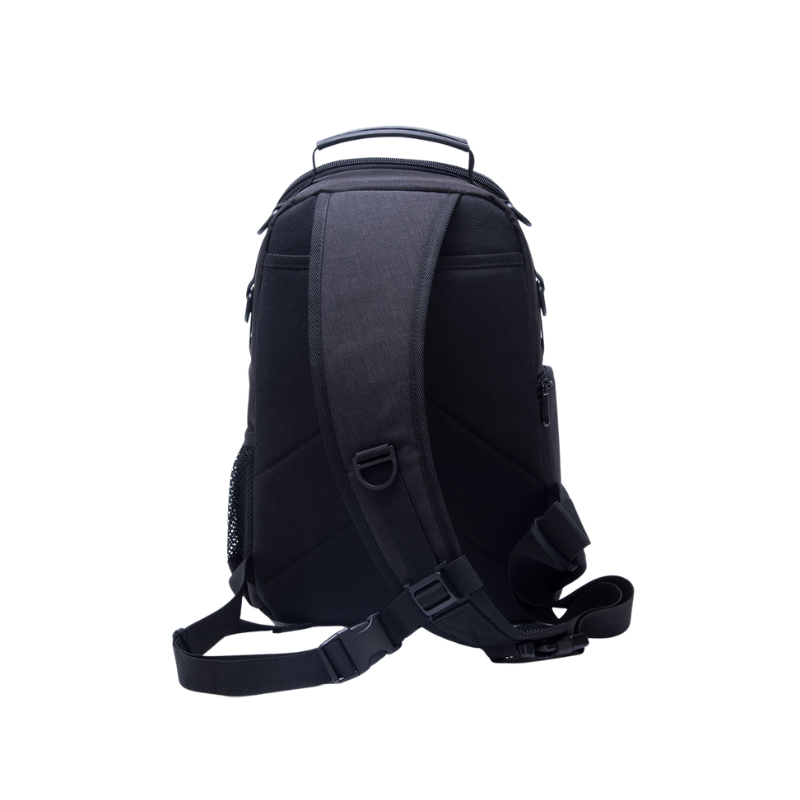 Borsa per fotocamera in nylon impermeabile, 25x15x36 cm, nero; capace di fotocamera, lenti, treppiede, accessori