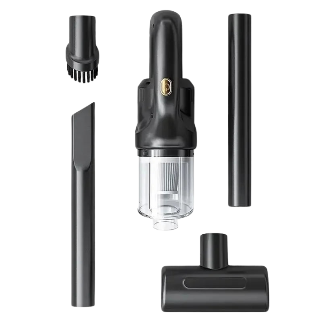 Aspirapolvere Senza Fili Ricaricabile Piccole Dimensioni Diverse Testine Nero Verde 120W Elettrodomestici Casa Pulizia - POWER SMARTECH