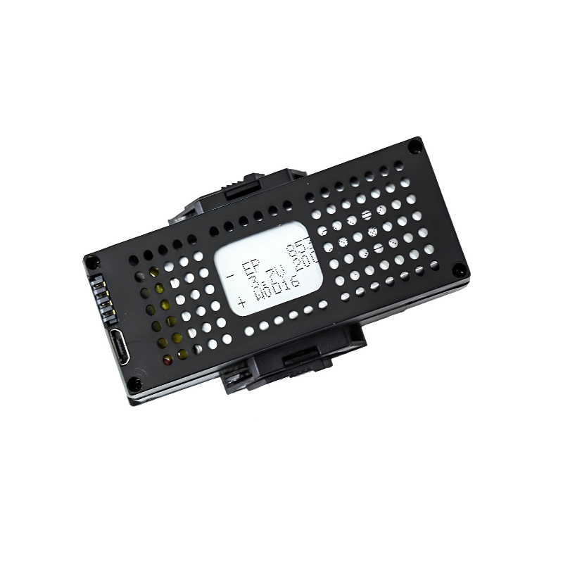 Batteria per drone HD 4K quattro assi, nero/grigio, ABS, 7.4V 1450mAh, 7.2×33.2×6.4 cm