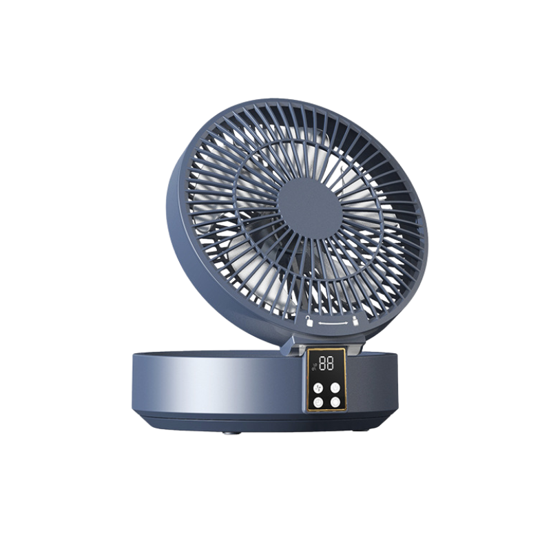 Ventilatore da tavolo ricaricabile con telecomando, luce notturna e tre velocità