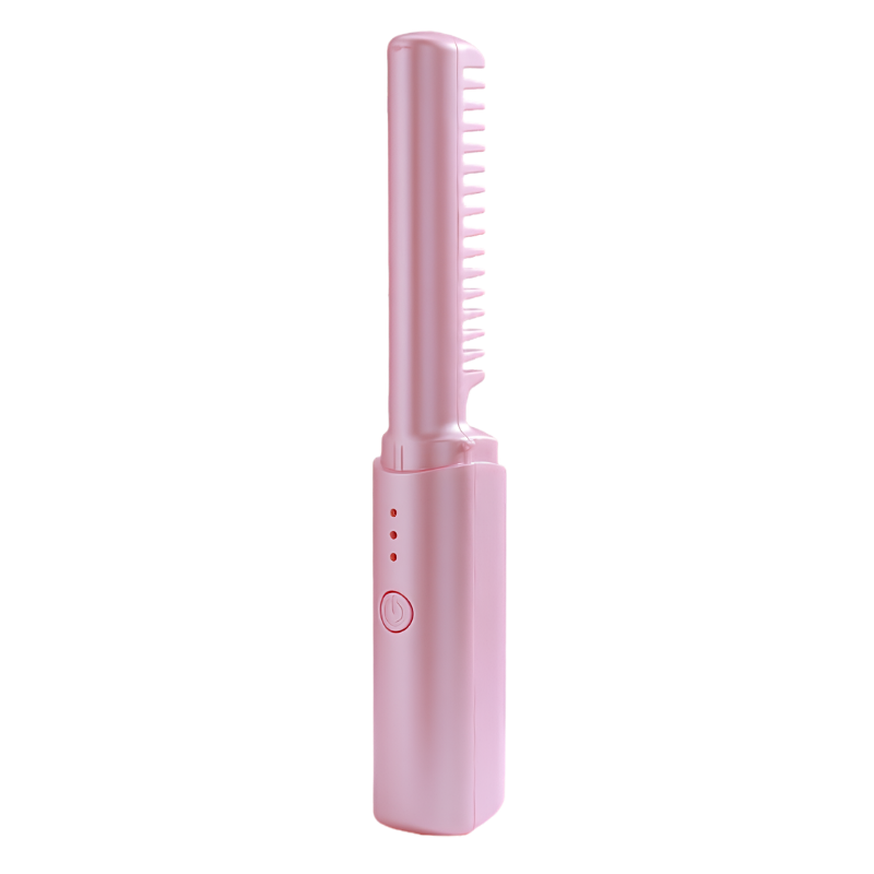 Spazzola Modellante Capelli Lisci Ricci Wireless Ioni Negativi