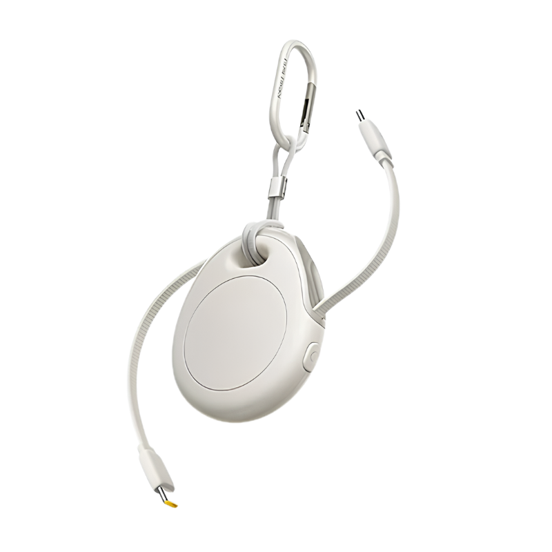Cavo retrattile USB-C 240W One-Press con moschettone, ricarica veloce e trasferimento dati per iPhone e MacBook