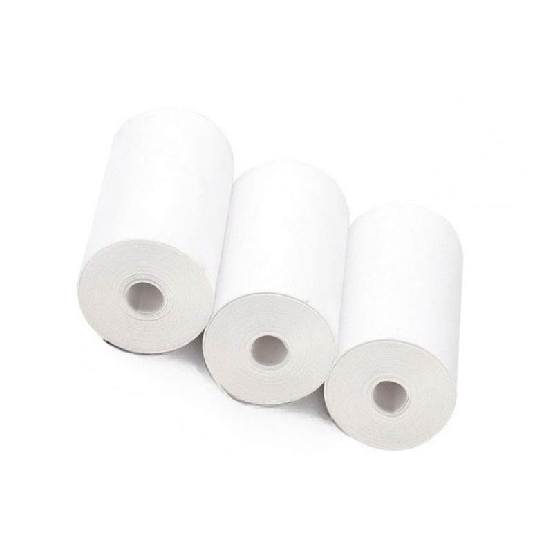 Tre rotoli di carta termica bianca per stampante fotografica Bluetooth mini termica, formato 5.7 cm