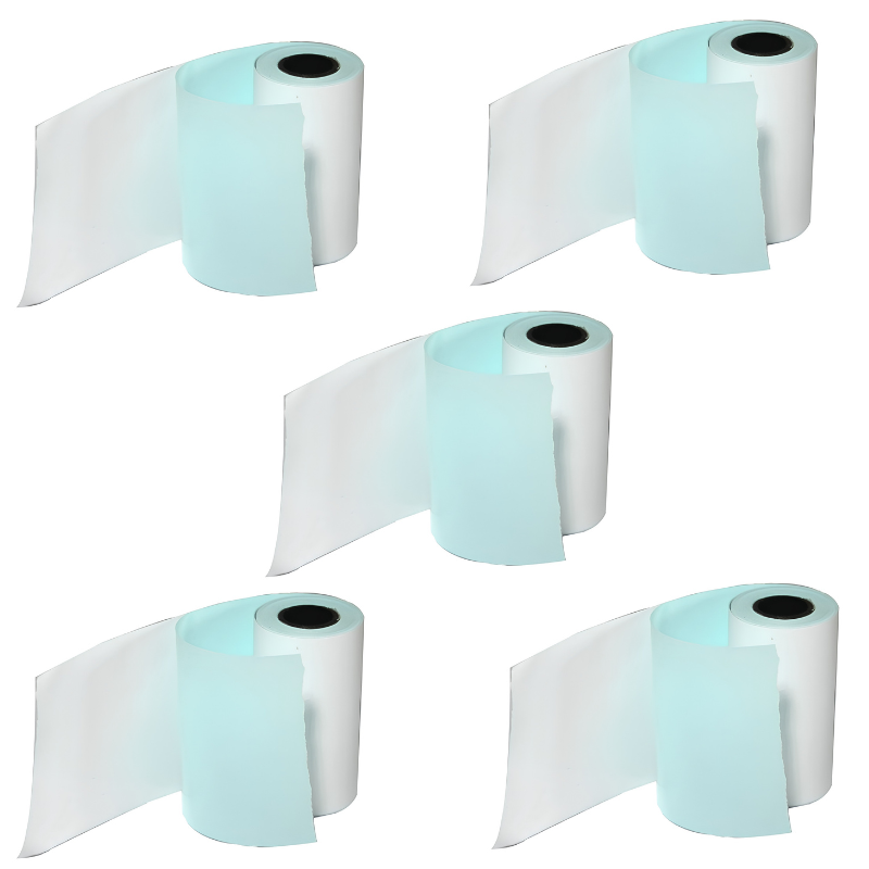 Set di sei rotoli di carta termica per stampante fotografica Bluetooth mini, formato 5.7 cm