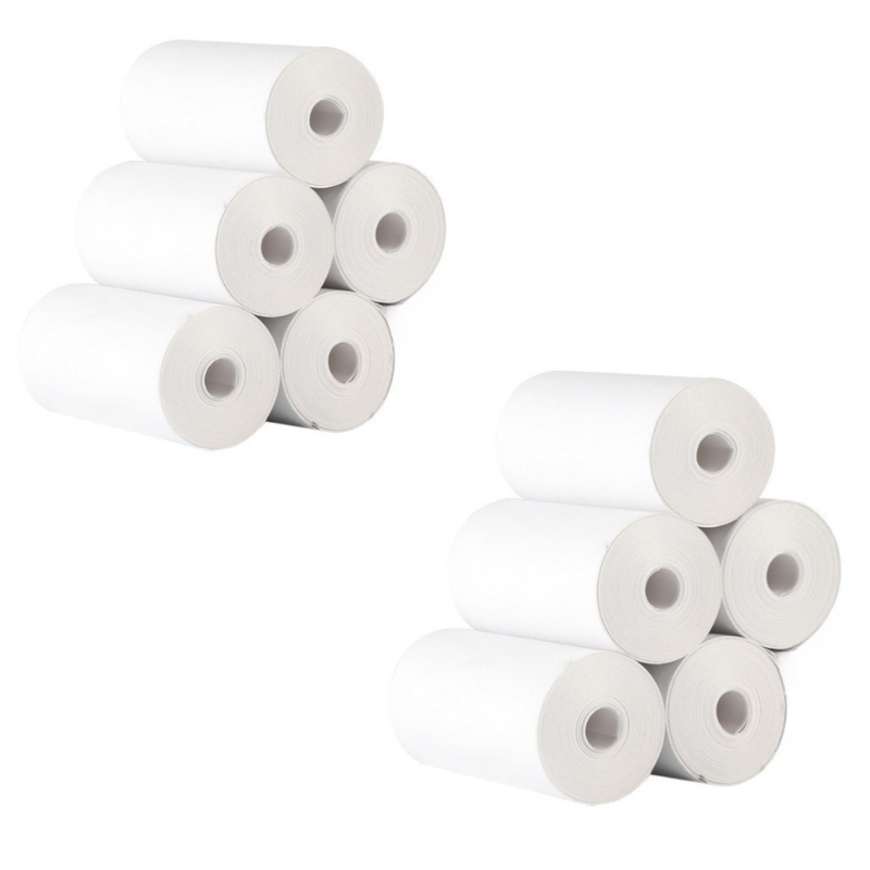 Rotoli di carta termica bianchi per stampante fotografica Bluetooth mini, formato 5,7 cm