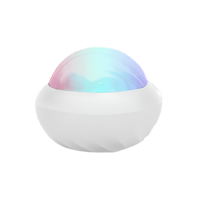 Lampada proiettore aurora RGB con cupola bianca, rotazione 360°, controllo remoto, USB, decorazione casa
