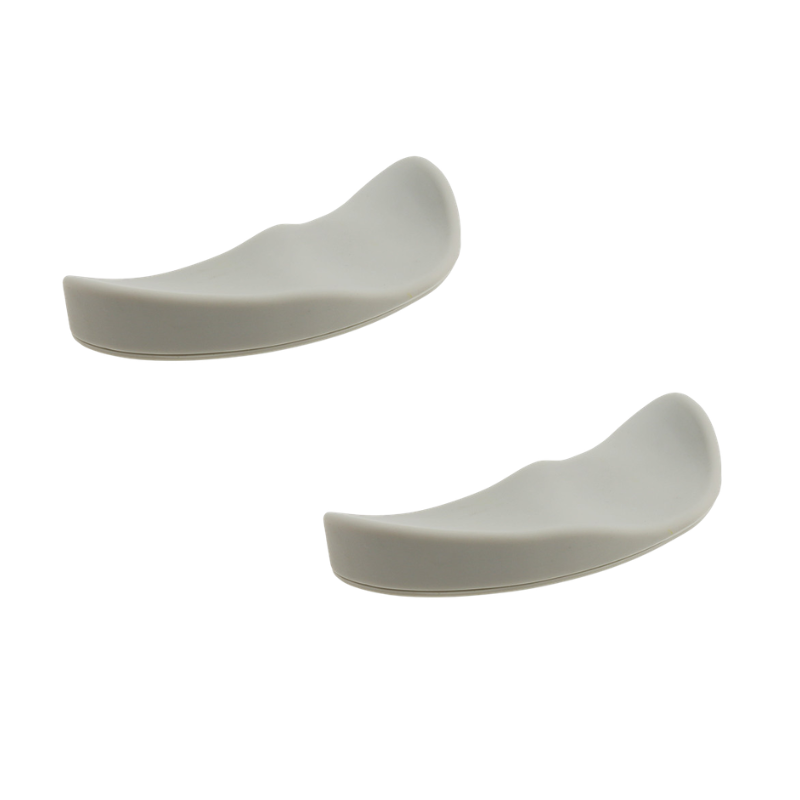 Supporto polstre ergonomico in gel silicone concavo per mouse, design streamline destro per prevenire il dolore e migliorare la postura.