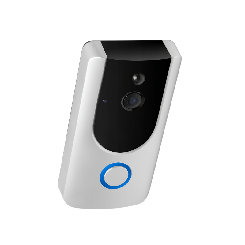 Campanello video Wi‑Fi con telecamera, interfono bidirezionale, visione notturna.