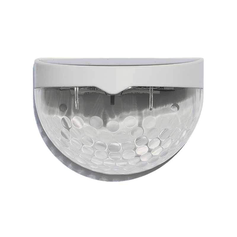 Lampada da parete solare impermeabile semicircolare, effetto gocce d'acqua, per giardino, corridoio o scale.