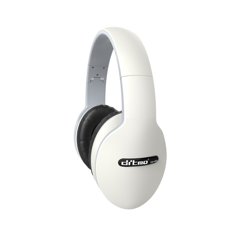 Cuffie/headset wired bianchi Drbmo DM-6200 con driver 40mm, plug 3.5mm, ideal per gaming e musica.