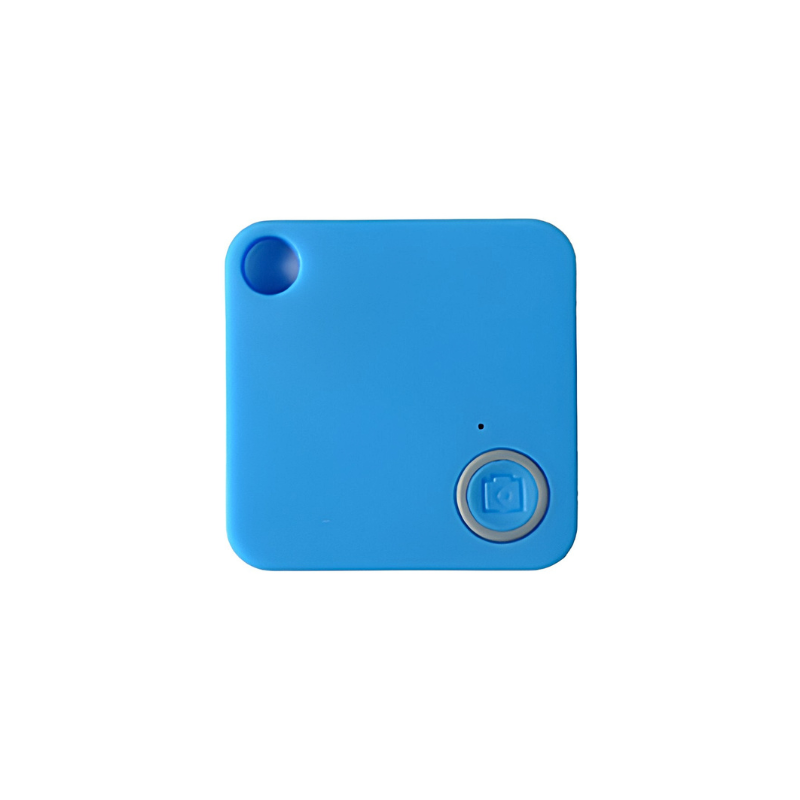 Dispositivo anti-smarrimento in ABS plastica blu, 38*38*7 mm, distanza wireless 10 m.