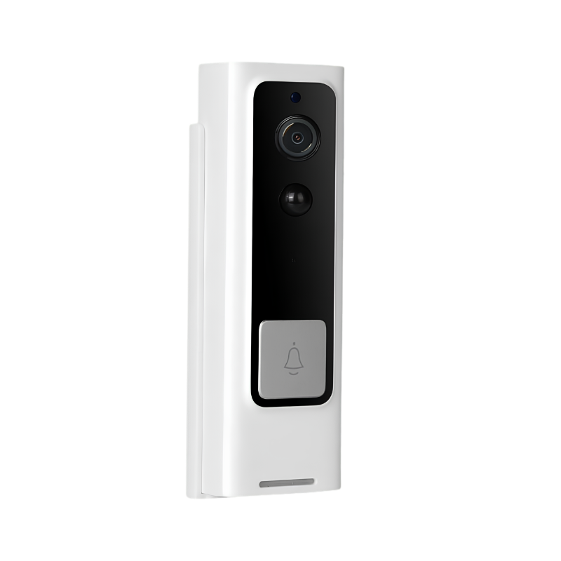 Interfono video wireless 1080p, campanello con Wi‑Fi 2.4G, audio bidirezionale, rilevamento PIR e visione notturna.