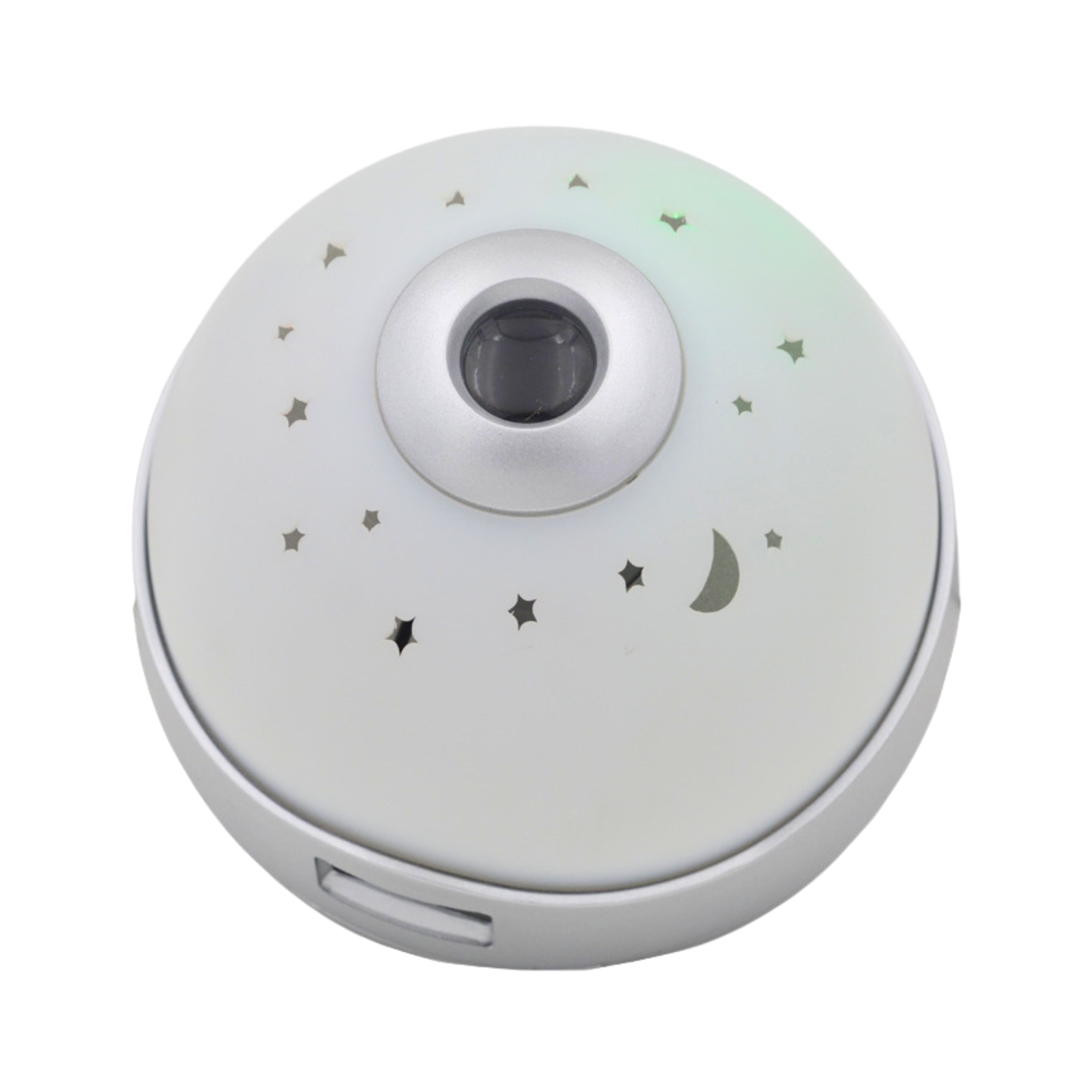 Orologio proiettore allarme con luce notturna; dimensioni 86x97x64 mm, alimentato a batteria AAA non inclusa