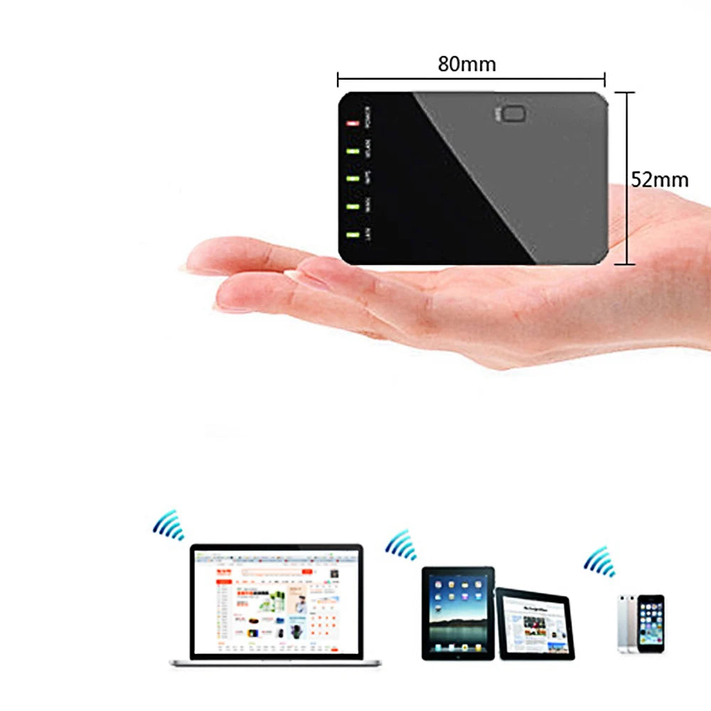 Router WiFi Spina EU/USA/UK Velocità 300Mbps Rete Connettività Elettronica Dispositivi - POWER SMARTECH