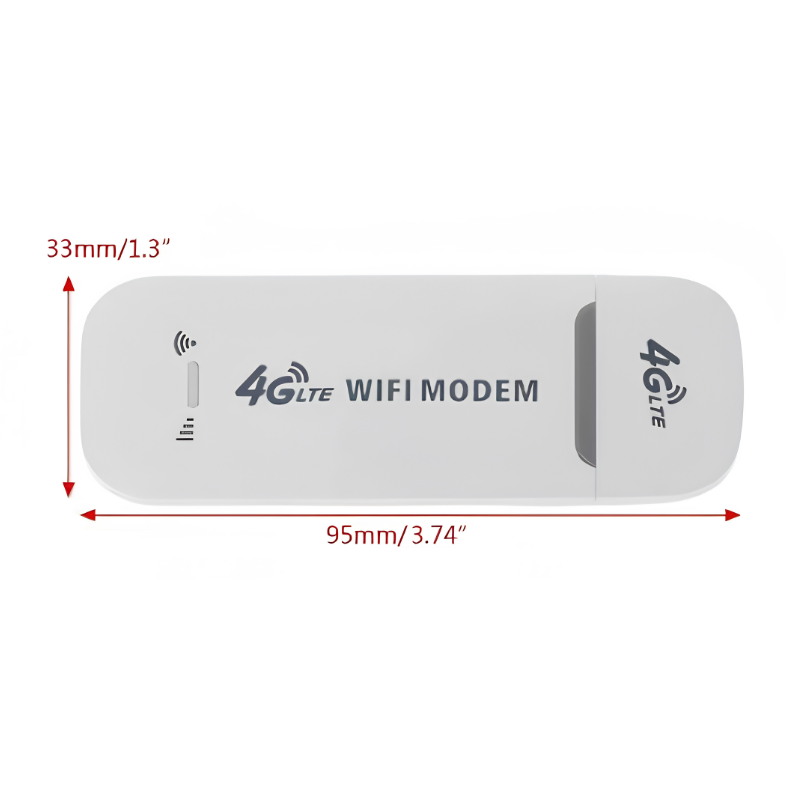Router USB mobile 4G LTE con WiFi, senza SIM; interfaccia USB; compatibile con Linux Android Windows Mac OS per PC e tablet