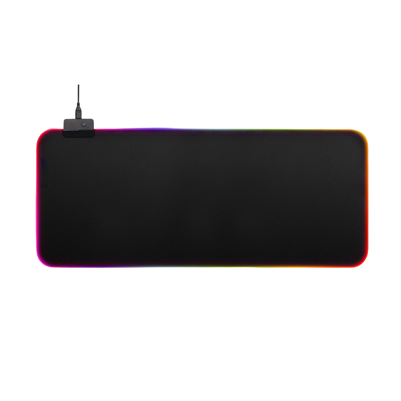 Tappetino da gioco per mouse con illuminazione sui bordi, dimensioni 800x300x5 mm, gomma.