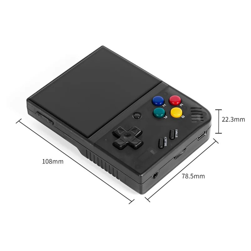 Console portatile retrò con schermo IPS da 3,5 pollici, D-pad, pulsanti, emulatore di giochi classici