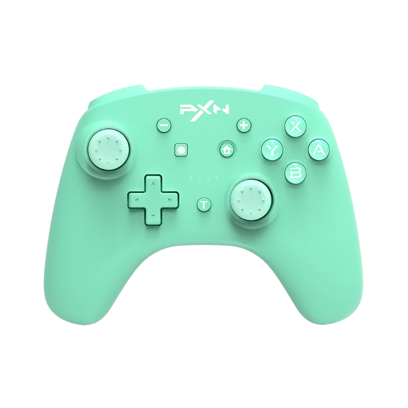 Controller compatibile con Nintendo Gamepad PC verde menta di PXN, ABS, 500 g, 19x17x10 cm; confezione: 1 manico in plastica.
