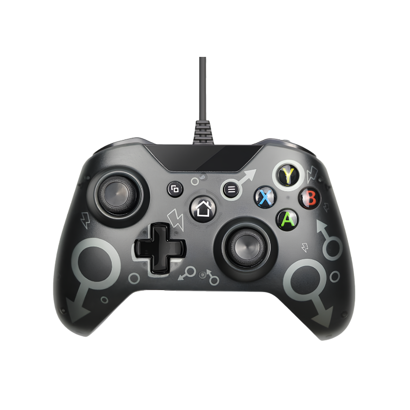 Controller cablato USB per Xbox One, gamepad compatibile con Windows, layout esatto, cavo lungo 2 m