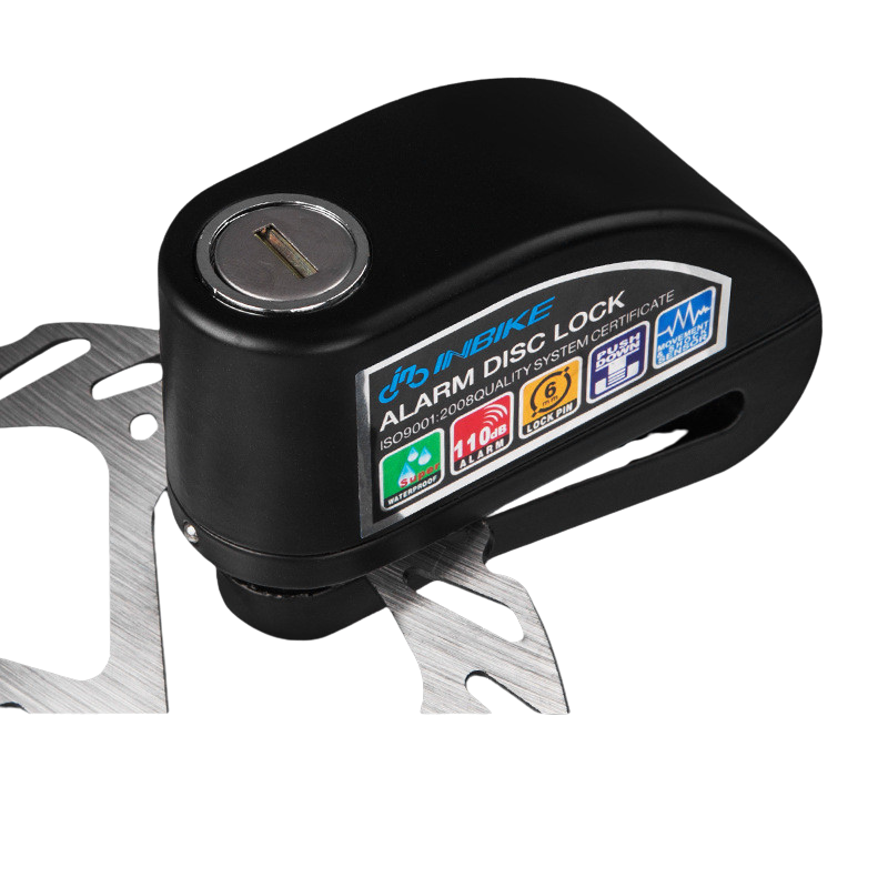Lucchetto antifurto in metallo per veicoli elettrici e motociclette, colore nero/argento, 505 g, include chiave e accessori