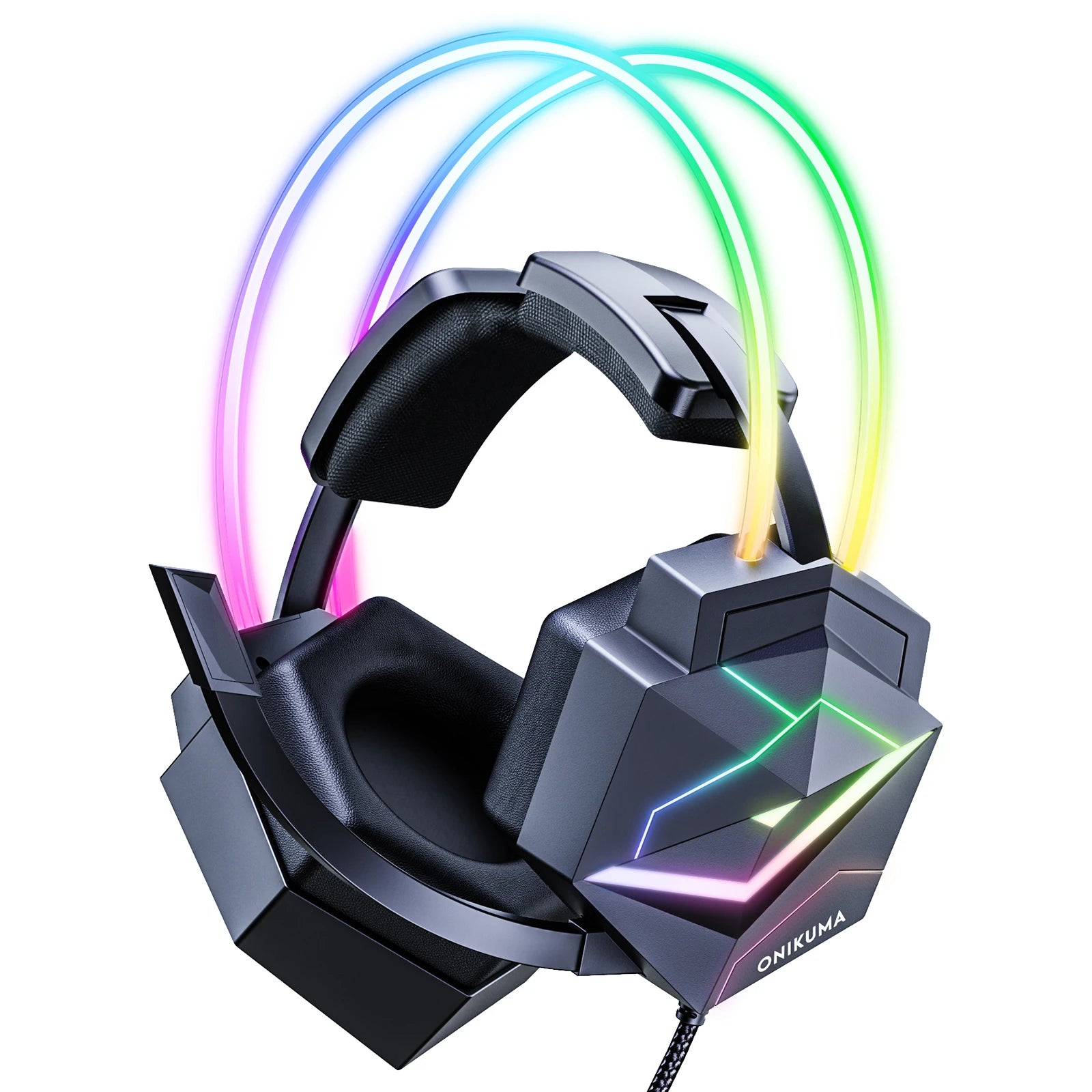 Cuffie Gioco Cuffie Cablate Lettore Illuminazione RGB Cuffie Microfono HD