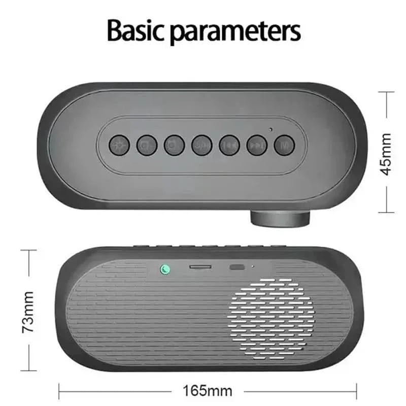 Radio FM Sveglia Portatile Luci LED Altoparlante Bluetooth Connessione 10m Ricarica Accessori Audio - POWER SMARTECH
