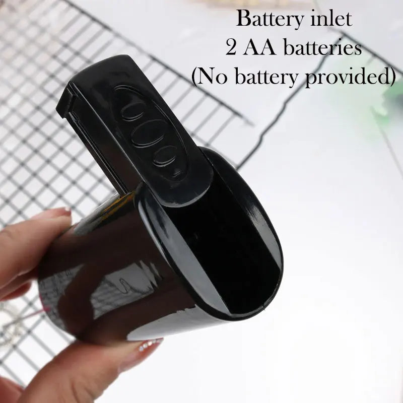 Mini Frullatore Elettrico Batterie AA Acciaio Inossidabile ABS 10cm Bianco Nero Elettrodomestici Casa Cucina Cibo - POWER SMARTECH