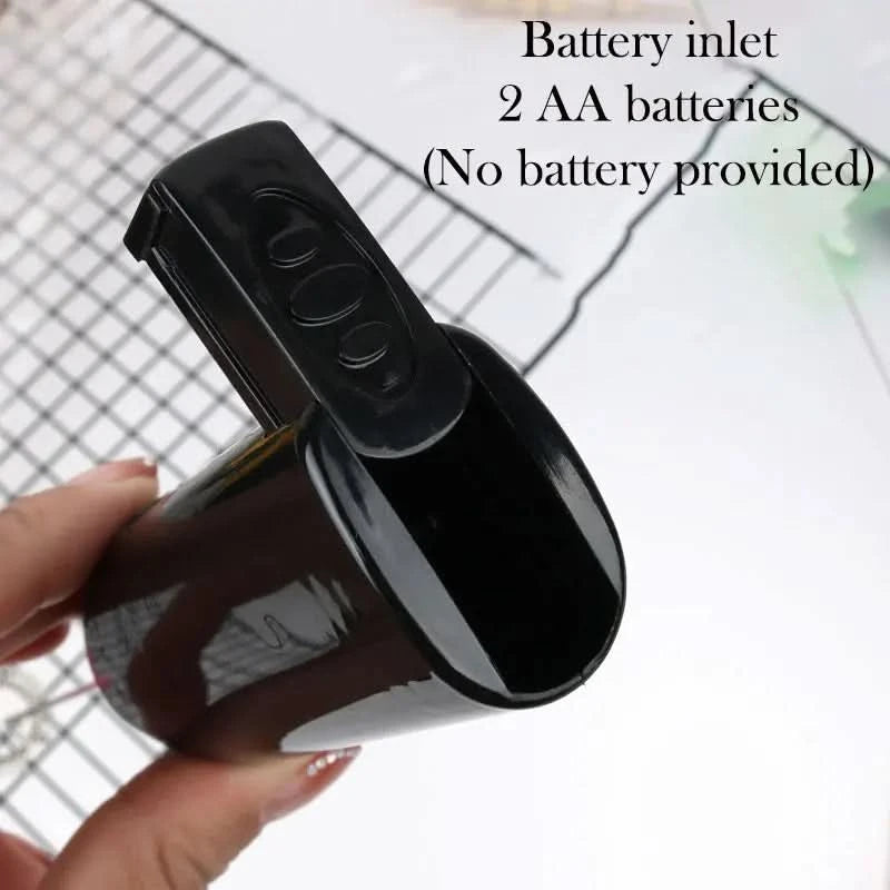Mini Frullatore Elettrico Batterie AA Acciaio Inossidabile ABS 10cm Bianco Nero Elettrodomestici Casa Cucina Cibo - POWER SMARTECH