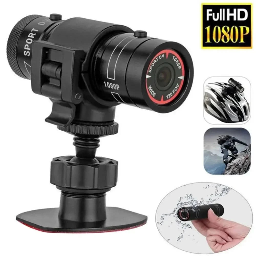 Videocamera Action Camera Casco Bici Moto Batteria 600mAh 1080P Supporto Cavo USB Ricaricabile Grandangolare - IN POWER SMARTECH