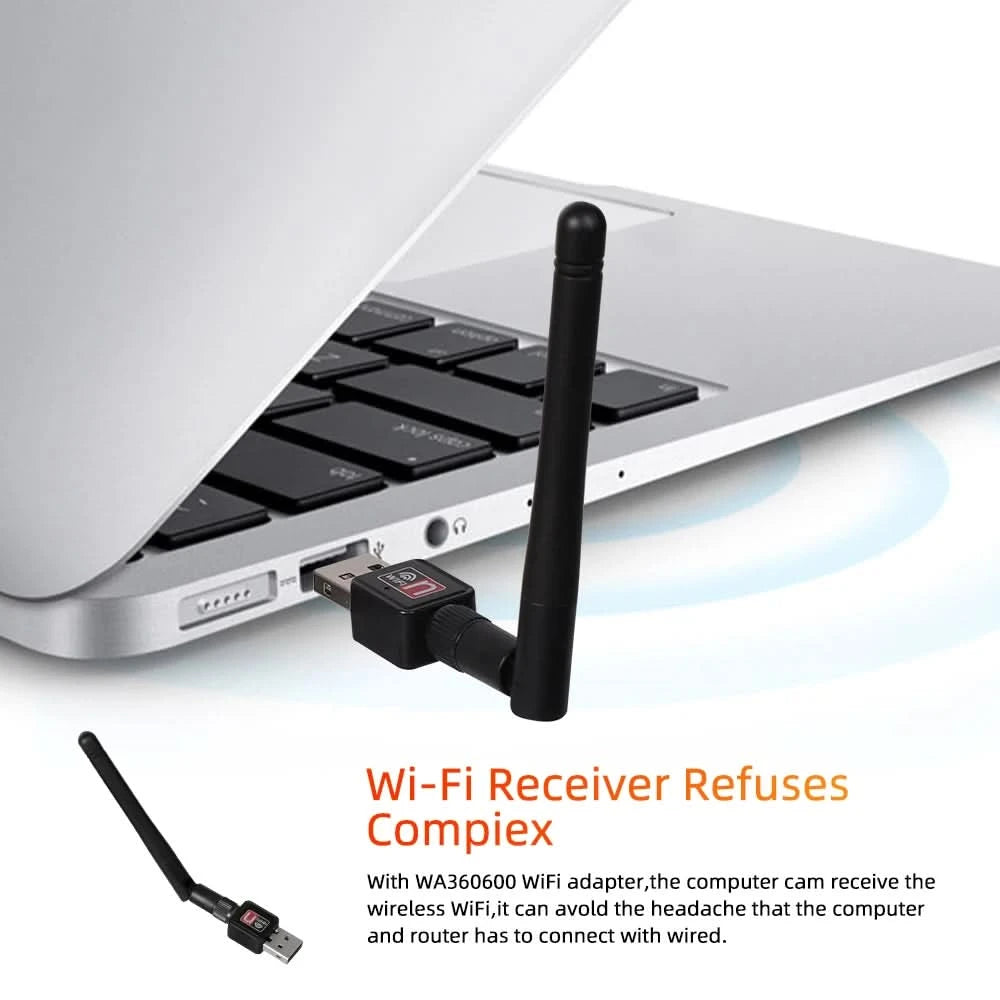 Chiavetta WiFi USB Nero Trasmissione Veloce 150Mbps Rete Connettività Accessori Elettronica - POWER SMARTECH