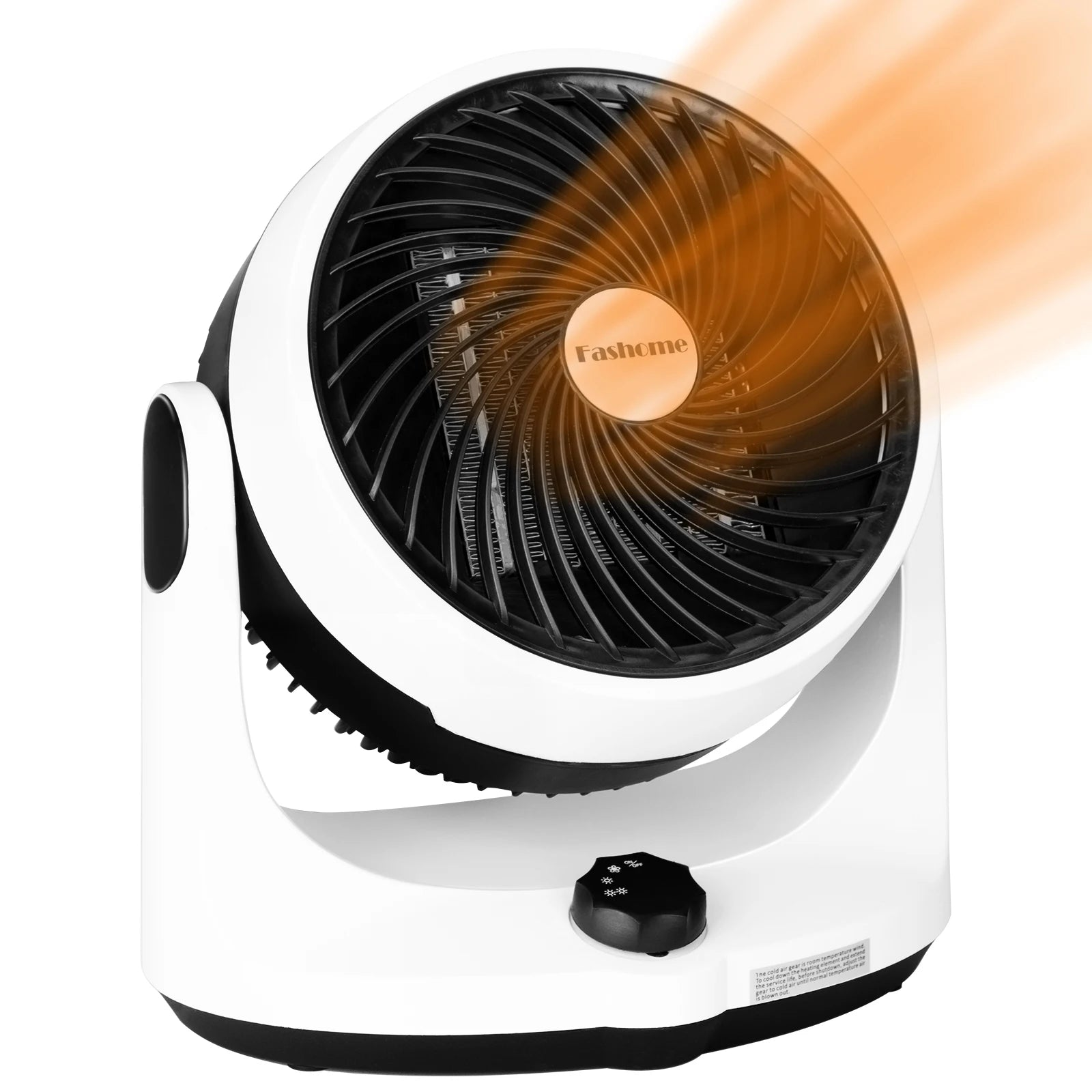 Stufa Piccole Dimensioni Rotazione Colore Bianco 1500W Elettrica