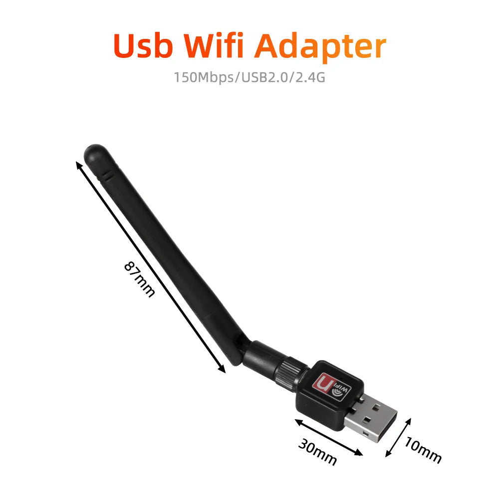 Chiavetta WiFi USB Nero Trasmissione Veloce 150Mbps Rete Connettività Accessori Elettronica - POWER SMARTECH