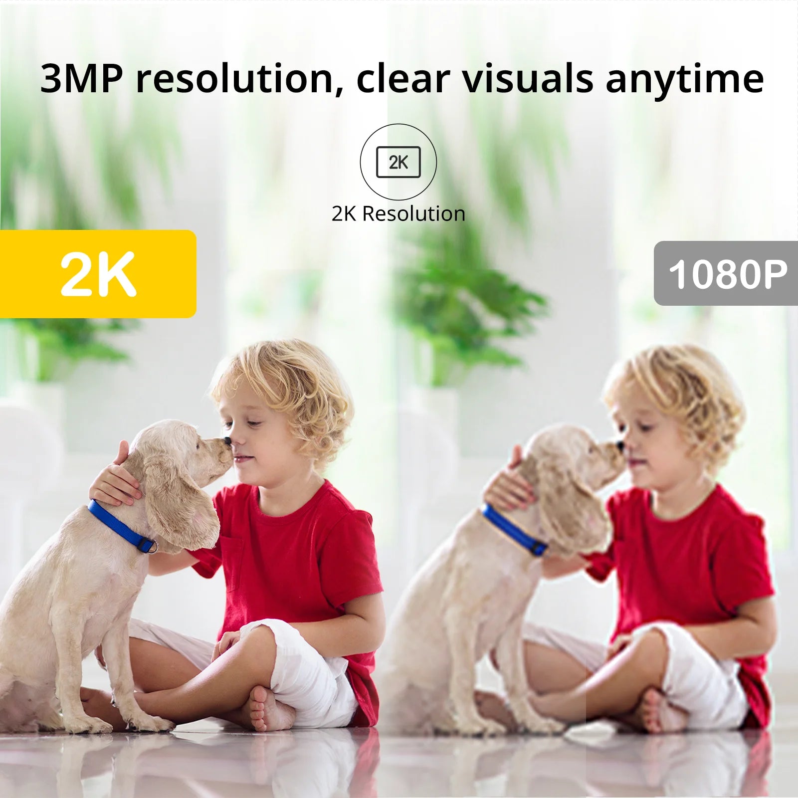 Videocamera Sorveglianza Piccole Dimensioni Interno Supporta Windows IOS 3 Megapixel Lente 4mm Connettività 5G Ricopre Spazio 130° - POWER SMARTECH
