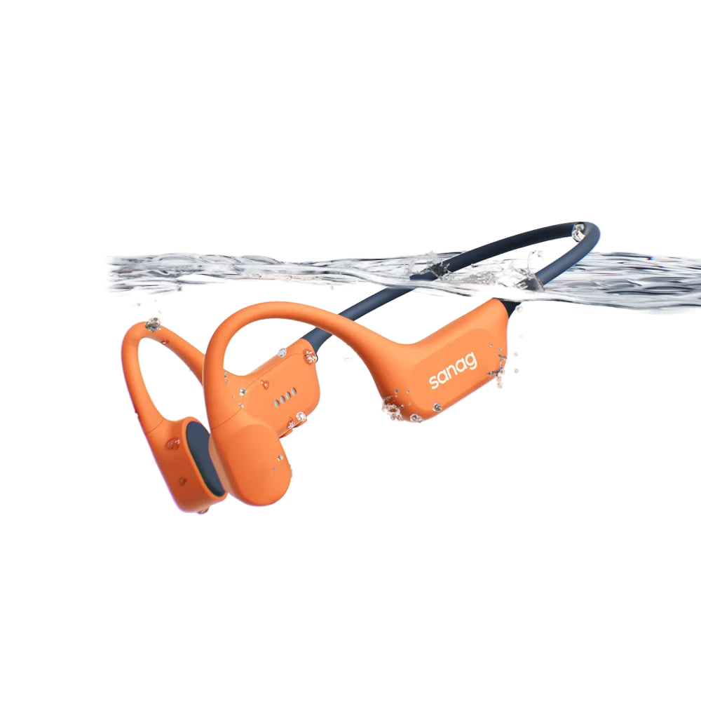 Auricolari Collo Cuffie Comode Sport Colore Arancione Grigio Distanza 10 Metri Bluetooth